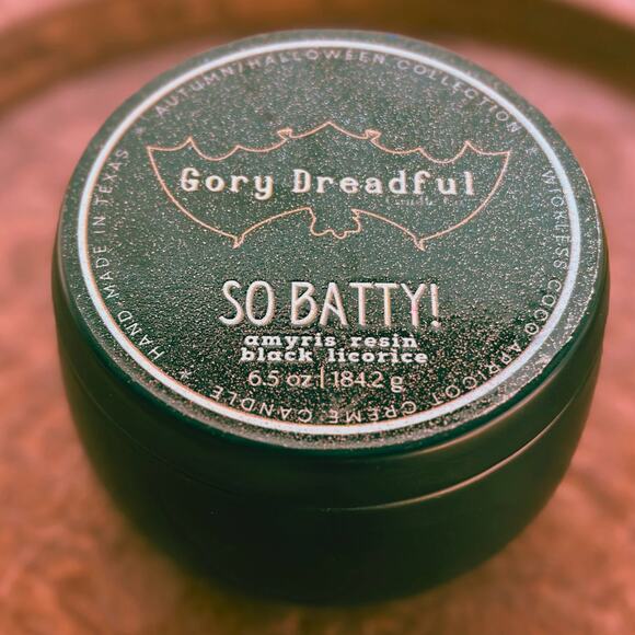 So Batty! Wickless Candle: Amyris Resin Black Licorice Scent - Picture 4 of 8